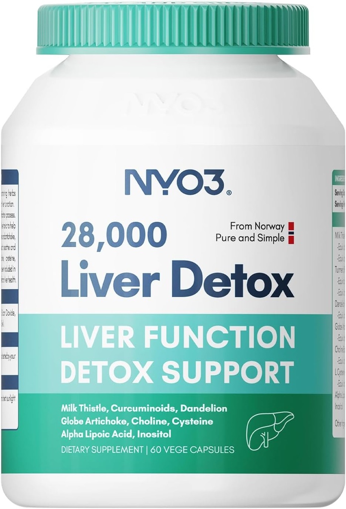 Milk Thistle 200mg Liver Detox Suplemento con Dandelion Root & Artichoke Extract Silencio 60 Capsules ← Silymarin Antioxidant Support,Liver Cleanse & Herbal Health Supplement