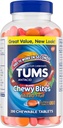 TUMS Chewy Bites Tablas de ácido picante para el alivio de la acidez ultratrength, Ideal para un verano de frutas mezcladas BBQ - 200 Cuenta
