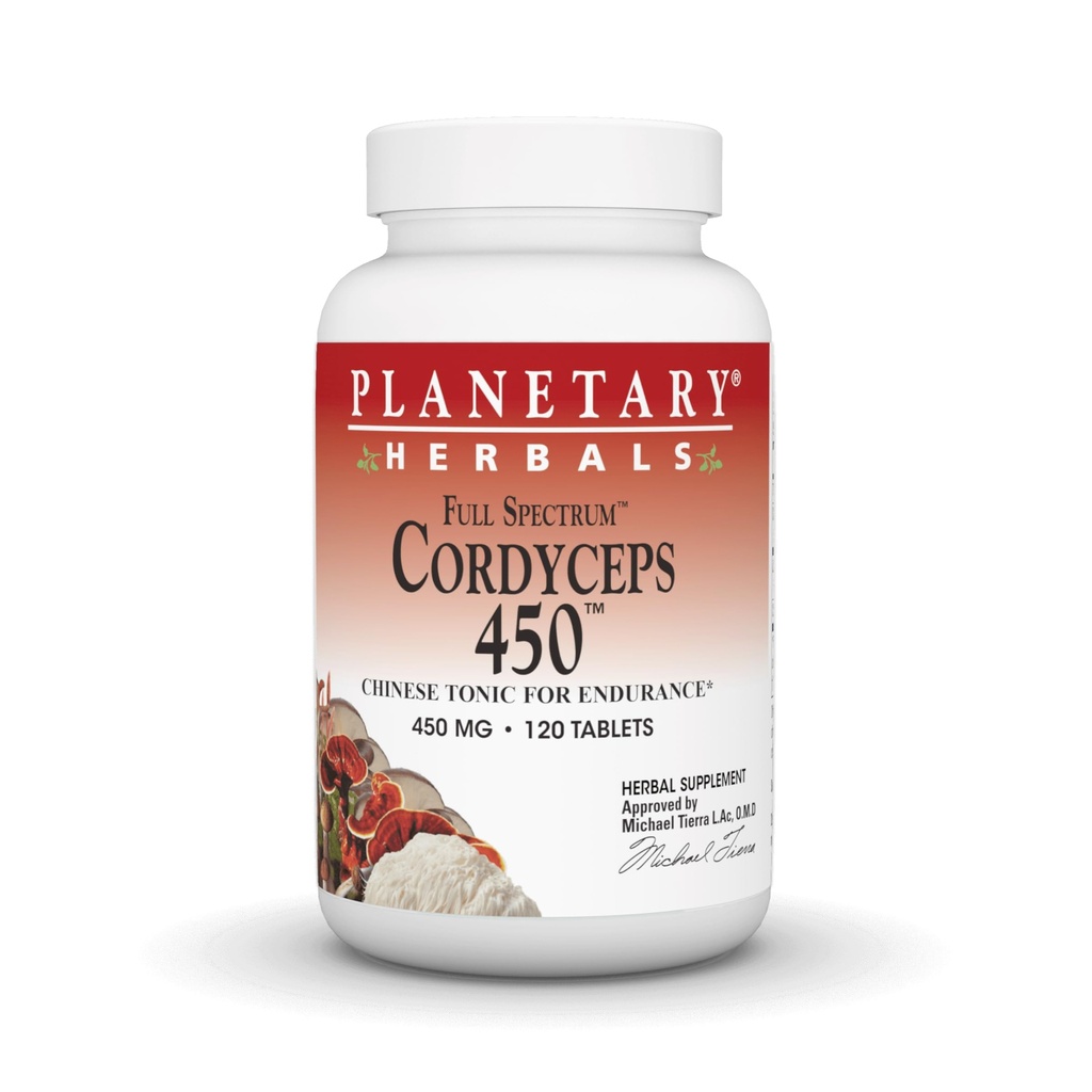 Hierbales planetarios Cordyceps 450 Full Spectrum, Tonic chino para la resistencia