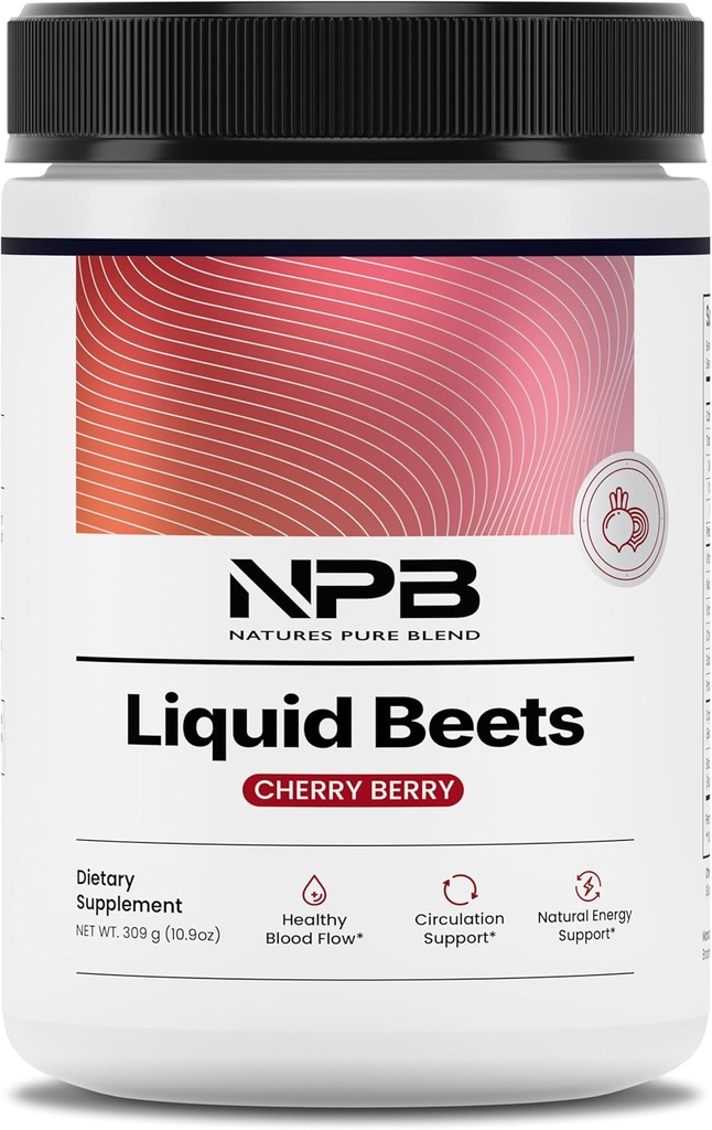 Booster de óxido nítrico L-Arginina – Beets líquidos para la circulación de flujo sanguíneo " Energía – Pre-Workout Endurance Support – 8.000 MG