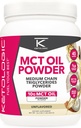 Ketologic MCT Petróleo desarmado (1 LB) – Keto Coffee Creamer & Energy Support – 41 Servidores de Triglicéridos de Cadena Media para Focus & Fuel