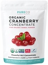 USDA Cranberry Powder Organic Certified - Organic Cranberry Juice Concentrate Support Urinary Tract Health for Women &amp; Men - Purre Berry Concentrate Vegan Non-GMO & Filler Free (200 Servings)