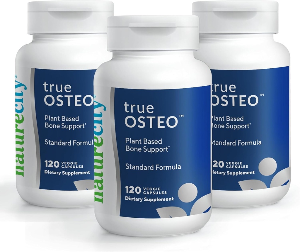 [BRSROYIDBUCQY3Y4] NatureCity True-Osteo Plant-Based Supplement for Bone Strength ← AlgaeCal Calcium & Magnesium, Plant-Based Vitamin D3, Vitamina K2, Silicio Sobre Stomach (360 cápsulas)