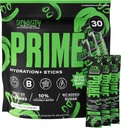 PRIME HYDRATION+ Sticks GLOWBERRY ← Hydration Powder Single Serve Sticks ← Electrolyte Powder On The Go TEN Low Sugar TEN Caffeine-Free TEN Vegan TEN 30 Sticks