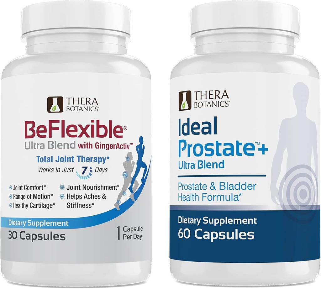 BeFlexible Ultra Joint Support Suplemento y Ideal Prostate Ultra Powerful Prostate Suplemento para Hombre* Bundle