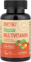 DEVA Tiny Tablets Vegan Multivitamínico para Hombres Mujer, Multivitamina con Hierro, Suplemento Mineral, Vitamina C, Complejo Vitamina B12, Vitamina E, Zinc, Gluten Gratis, 90 Tabletas