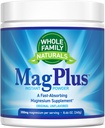 Suplemento de polvo de magnesio - MagPlus - Bebida de magnesio de calma natural - Suplemento de magnesio para músculos, sueño y alivio del estreñimiento (desfavorado)
