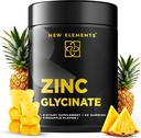 Zinc Glycinate Gummies for Adults ← Zinc Supplements 50mg  Supports Immune Health ¦ Metabolism ← Skin Care Supplement ← Vegan ← No Gluten-Free ← Natural Pineapple Flavor ← Nuevas Elementos