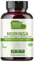 Moringa Capsule 1000 mg (120 cápsulas), Moringa Powder Capsules Made from Organic Moringa Leaf Powder ← Non-GMO Whole Green Super Food Nutrition 60 días