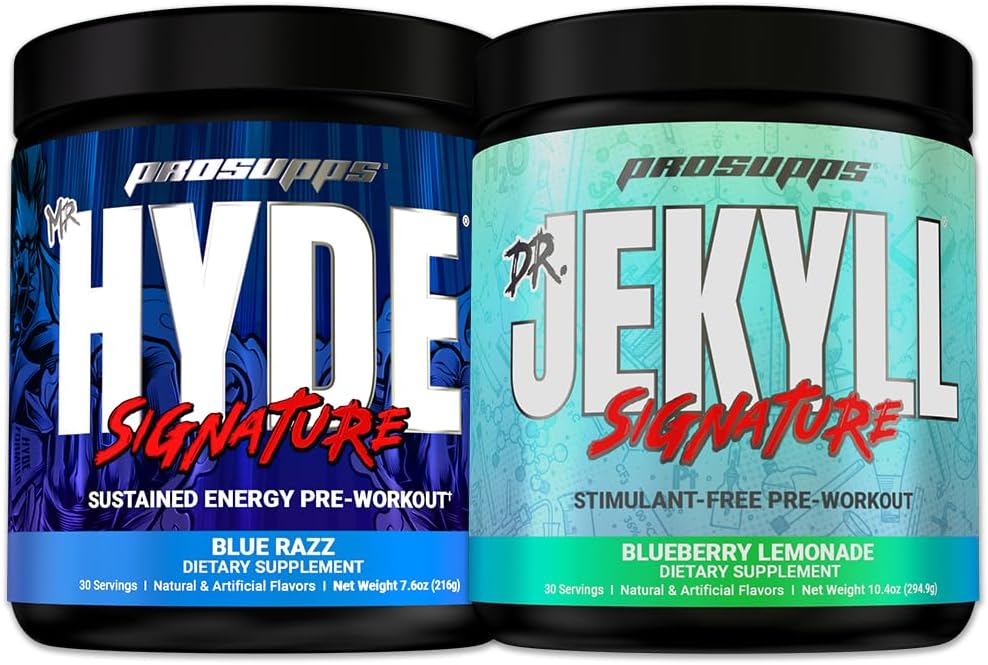 PROSUPPS Mr. Hyde® Signature Blue Razz and Dr. Jekyll® Firma Blueberry Lemonade Bundle