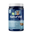 NaturVet Senior Advanced 5-in-1 Support Dog Supplement – Helps Support Immune System, Heart, Liver, Cognitive Function, Eye Health – Incluye Ginkgo Biloba, Lutein – 60 Ct.