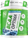 NutraKey BCAA Complejo de Recuperación de Postes Optima, No Azúcar, No Carb, Ayuda de Recuperación, Fresa Azul