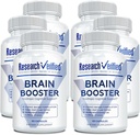 Booster cerebral - Suplemento nootrópico para mejorar la función cognitiva - 360 Cápsulas Vegan Friendly - 6 Botellas