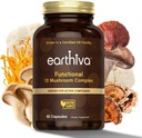 Mushroom Complex Supplement  60 Capsules ← 10-in-1 Blend  with Lion’s Mane, Chaga, Turkey Tail, Cordyceps, Maitake, Shiitake, Reishi, " More ← Crecieron en una instalación certificada de EE.UU.
