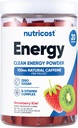 Nutricost Energy Complex Stickpack (20 Servings) Strawberry Kiwi Flavored - Sin gluten + Non-GMO