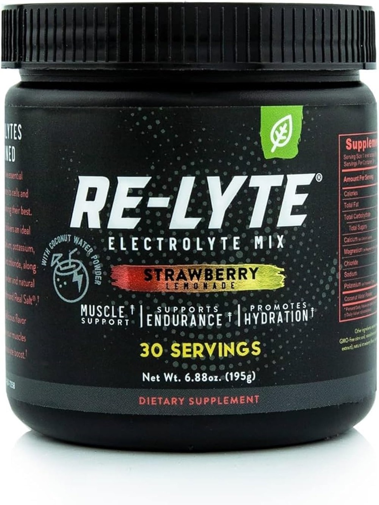 Re-lyte Electrolyte Drink Mix Strawberry Lemonade 30 Sirve 6.70 oz.