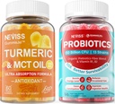Turmeric Gummies 1000mg + azúcar Probióticos gratis Gummies