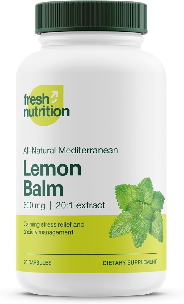 Nutrición fresca Limón Balm Extracto cápsulas.
