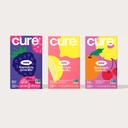 Hidratación Cure - Kids Electrolyte Drink Mix Silencioso Pediatra Fórmulada Polvo de Rehidratación No Añadido Sugar, Non-GMO, Gluten-Free ← Rosa Lemonade, Berry mixed, Fruit Punch - Bundle