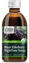 Gaia Herbs Black Elderberry, NightTime Syrup - Immune Support Suplemento - Con Elderberries Ecológicos Negros, California Poppy & Lemon Balm for Restful Sleep & Immune Defense - 5.4 Fl Oz (32-Day Supply)