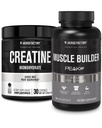 Funda de Monohidrato de Monohidrato de Fábrica Jacked 150g - Suplemento de Creatina para el Crecimiento del Musculo, Aumento de la Fuerza &amp; Esenciales Muscle Builder - Daily Muscle Builder con PeakATP (30 cápsulas)