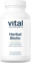 Vital Nutrients Herbal Biotic ← Herbal Immune Support Supplement TEN Antioxidant Support Promotes Healthy Immune System TEN Gluten, Dairy, Soy Free ← Non-GMO Ø 120 Capsules