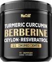 Suplemento bereberino. Añadido Turmeric Curcumin, Trans-Resveratrol > Más - Soporte Gastrointestinal, Manejo del Cuerpo & Sistema Inmunitario - 60 cápsulas