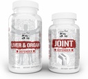 5% Nutrición 2-Stack tención Liver & Organ Defender with NAC + Joint Defender ← Liver, Kidney, & Heart Support + Collagen, Glucosamine, Chondroitin, MSM, Hyaluronic Acid, Turmeric Curcumin w/Bioperine