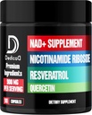 Suplemento NAD con Liposomal Nicotinamide Riboside 900mg NR, Resveratrol, Quercetina - 90 cápsulas - Producción celular " Restauración, envejecimiento Bueno, realidad