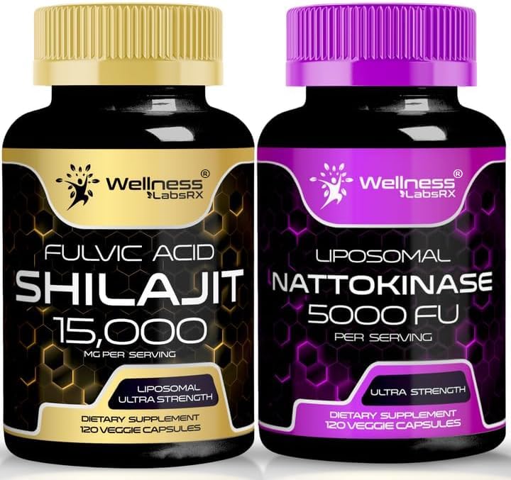 Nattokinase Supplement Capsules - 5000 FU - Enzymes from Pure Japanese Natto Extract | Bundle