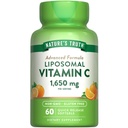 Verdad de la naturaleza Liposomal Vitamina C TEN 1650mg ANTE 60 Softgels Silencio No GMO &amp; Gluten Suplemento Gratis