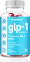 GLP-1 Probiotic Gummies, GLP-1 Suplemento con Akkermansia Probiotic, Berberina, No Sugar Añadido para Gut & Digestion Health,Strawberry Flavor-60 Gummies