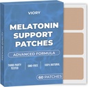 Melatonin Sleep Patches for Adults Extra Strength ← Easy-to-Apply Sleep Patch with Valerian Silencio Relajarse > Despierta Refreshed ← Larga Noche Comodidad para Hombres & Mujeres