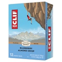 CLIF BAR - Blueberry Almond Crisp - Hecho con avena orgánica - No GMO - Planta base - Bares de energía - 2.4 oz. (12 Pack)