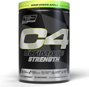 Cellucor C4 Ultimate Strength Pre Workout Powder - Tri-Stim Experience 300mg Caffeine+TeaCrine+Dynamine - Creatina " Beta-Alanina - Suplemento energético para hombres " - Manzana Verde, 20 Servimientos