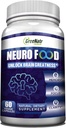 Suplementos cerebrales para memoria y foco - Ginko Biloba Capsules Brain Booster Suplemento con B1, ácido fólico " Calcio - Suplementos de memoria para cognitivo " Brain Health 60 cápsulas (1 botella)