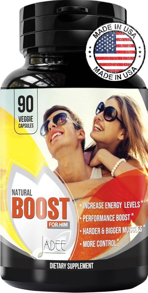 Jadee Natural Male Enhancing Suplemento - Aumentar 2" en 60 días Ampliación " Male Enhancement Pills, promover tamaño, fuerza, energía, resistencia, último Erect Soporte, testosterona Booster para hombres