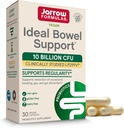 Jarrow Formulas Ideal Bowel Support - 10 billón CFU Por Serving - Bowel Support - Reduce el disfunción de Bloating, Gas < Intestinal - Hasta 30 Servings (Veggie Caps)