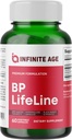 Infinite Age BP Lifeline Capsules, 60 Conde - Heart Health Support Supplement with Grapeseed Extract, Nattokinase, Quercetin and Magnesium - Made in The USA