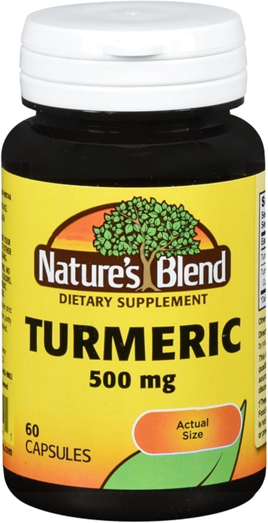 [BRSWKYQPPIDG22TU] Turmérico Blend de la naturaleza 500mg, 60 cápsulas, (Pack de 2)