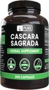 Ingredientes originales puros Cascara Sagrada (365 capsules) No hay magnesio ni rifles de arroz, siempre puros, el laboratorio verificado