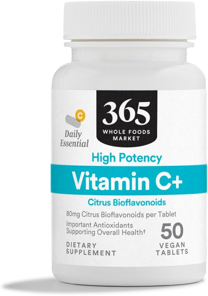 365 by Whole Foods Market, Vitamin C Complex Alta potencia, 50 tabletas