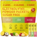 Keto Vitals Tropical Keto Electrolytes Powder No Sugar - Electrolitos con Potasio, Magnesio, Sodio, " Calcio - Azucar Libre Electrolito Embalajes de Polvo Bebida Mix " Hidration Powder, 30 Servings