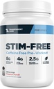 Laboratorios transparentes de trabajo previo libre - Caffeine & Stim Free Pre Workout Powder para Hombres y Mujeres con Beta Alanine Powder, Citrulline Malate, " elevATP - 30 Servings, Tropical Punch