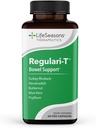 LifeSeasons - Regulari-T - Soporte de bolos - Suplemento de alivio del estreñimiento - Laxante natural - Mantener la regulación y eliminación del colon saludable - Suavamiento de heces - Reducir el malestar de gas - 60 cápsulas