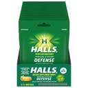 HALLS Defense Assorted Citrus Vitamin C Drops, 12 Packs of 14 Drops (168 Total Drops)