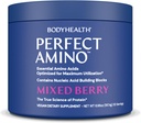 BodyHealth PerfectAmino Powder - BCAA and EAA Powder for Pre and Post Workout - Amino Acid Energy Drink for Hombres and Women to Support Lean Muscle and Recovery - Mixed Berry - 30 Servings