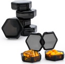 Caja pequeña, 7 paquetes caja de carga de viaje, BPA portátil Mini organizador gratuito para el púrpura de bolsillo, contenedor de vitaminas de medicina diaria, aceite de pescado y almacenamiento de suplementos