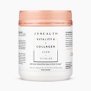 JSHealth Vitamins Vitality X + Collagen - Suplemento de polvo de belleza con Aloe Vera Silica y Vitaminas C & E a la piel de cabello nórdico y uñas (180g)