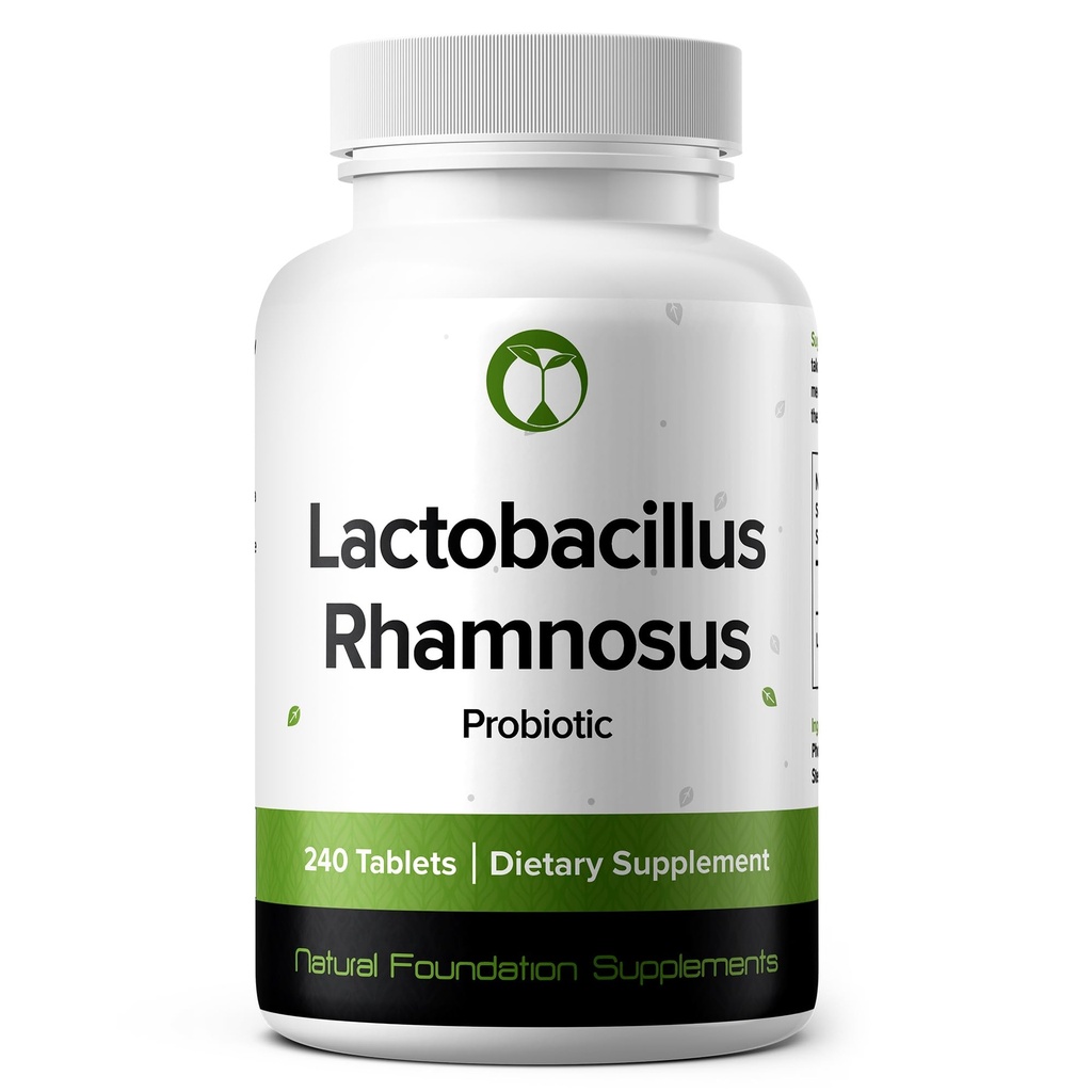 Lactobacillus Rhamnosus Probiotic Supplement 240 Tablets 3 Billion CFU Probiotics for Men &amp; Women Supports Intestinal Digestive & Gut Health (240, Lactobacillus Rhamnosus)